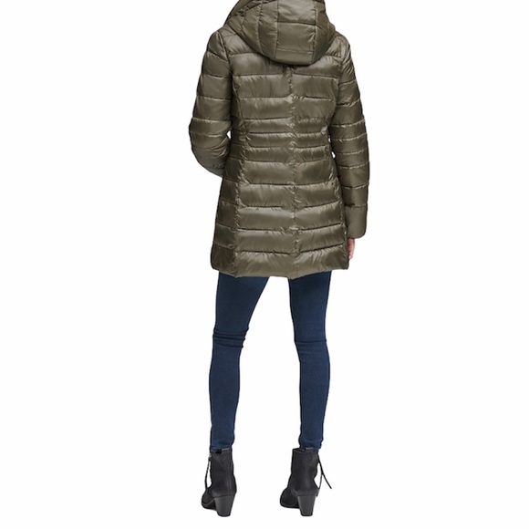 Andrew Marc Windsor Quilted Puff Parka - Olive M - Picture 4 of 14